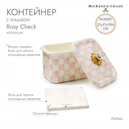 Контейнер с крышкой Rosy Check 89412-740